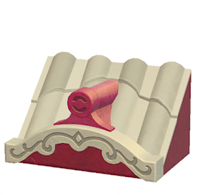 Beige Fancy wavy roof decoration