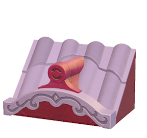Plum Fancy wavy roof decoration