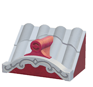 Gray Fancy wavy roof decoration