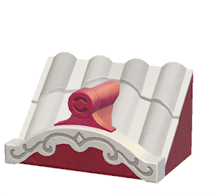 White Fancy wavy roof decoration