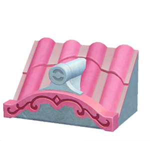 Cyan Fancy wavy roof decoration