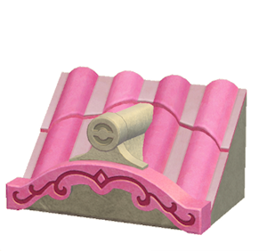 Beige Fancy wavy roof decoration
