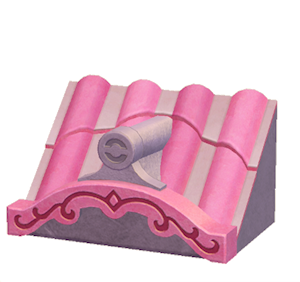 Plum Fancy wavy roof decoration