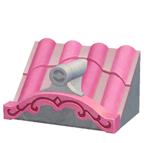 Gray Fancy wavy roof decoration