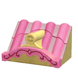 Yellow Fancy wavy roof decoration