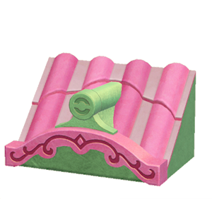 Green Fancy wavy roof decoration