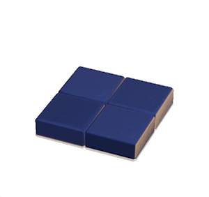 Navy Flat brick roof