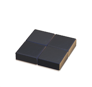Black Flat brick roof