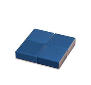 Blue Flat brick roof