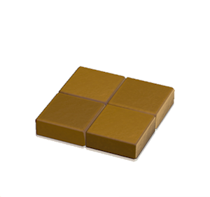 Yellow Flat brick roof