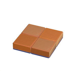 Navy Flat brick roof