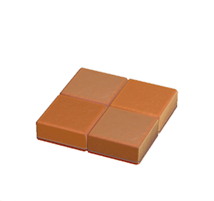 Red Flat brick roof