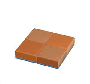 Blue Flat brick roof