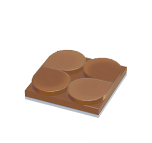 Brown Flat scale roof