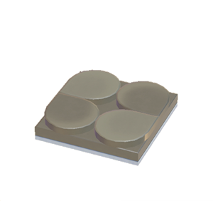 Beige Flat scale roof