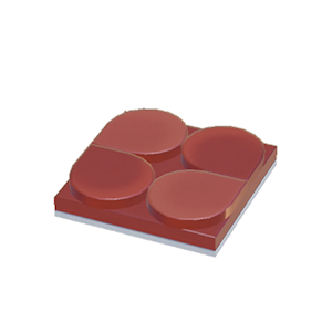 Red Flat scale roof