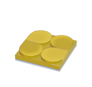 Yellow Flat scale roof