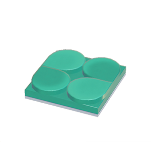 Aquamarine Flat scale roof