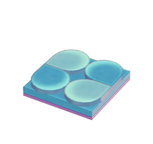 Purple Flat scale roof