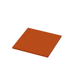 Red Flat tent roof