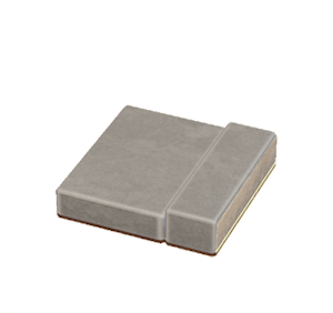 White Flat tiled roof