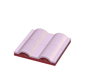 Purple Flat wavy roof
