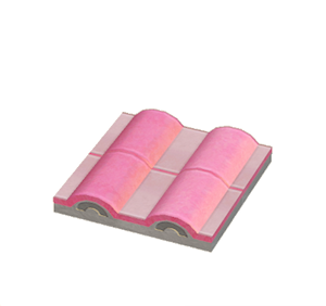 White Flat wavy roof