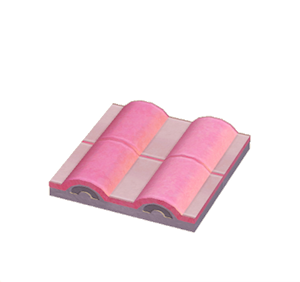 Purple Flat wavy roof