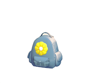 Gray Flower backpack