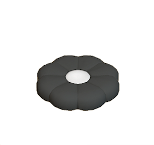 Black Flower cushion