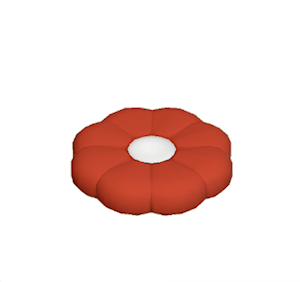 Red Flower cushion