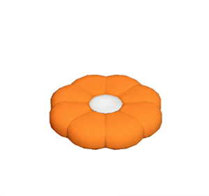 Orange Flower cushion