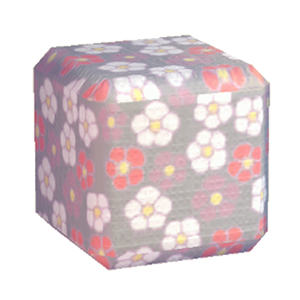 Black Flower print