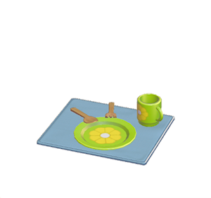 Gray Flowery table setting