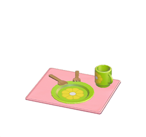 Pink Flowery table setting