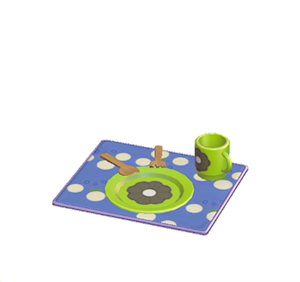 Black Flowery table setting