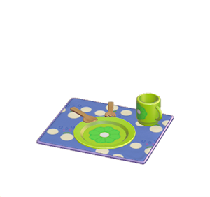 Green Flowery table setting