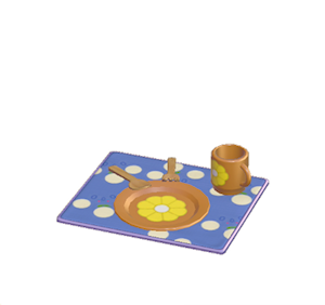 Brown Flowery table setting