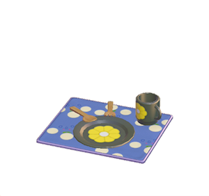 Black Flowery table setting