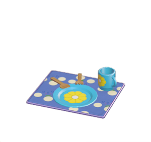 Blue Flowery table setting