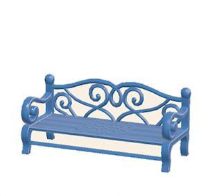 Blue Garden bench