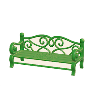 Green Garden bench