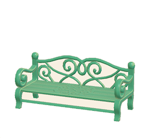 Aquamarine Garden bench
