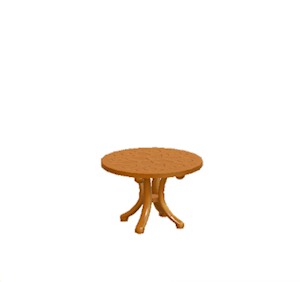 Orange Garden table