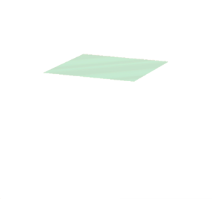 Aquamarine Glass pane (horizontal)
