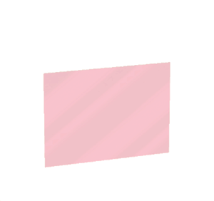 Rose Glass pane (sloped)