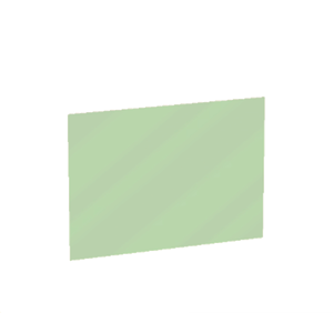 Green Glass pane (sloped)