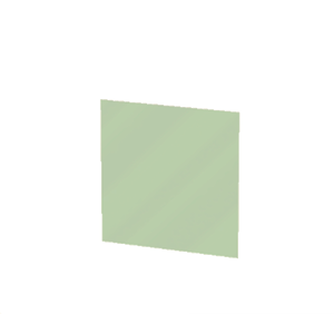 Green Glass pane
