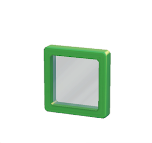 Green Glass window