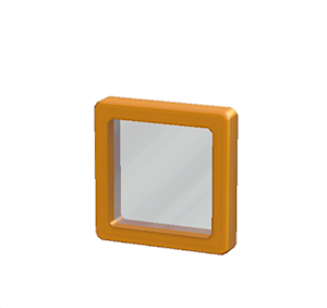Orange Glass window